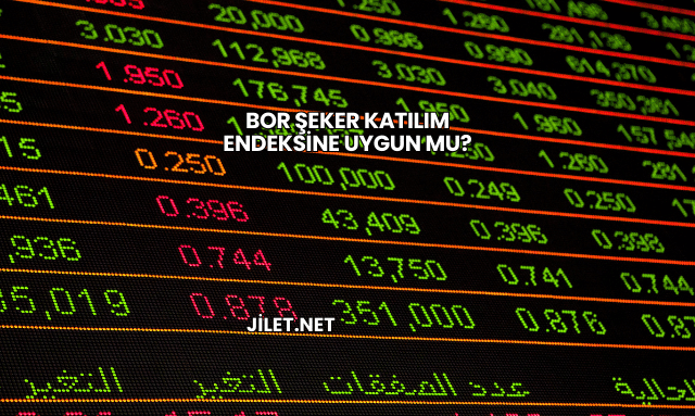 Bor Şeker Katılım Endeksine Uygun mu?