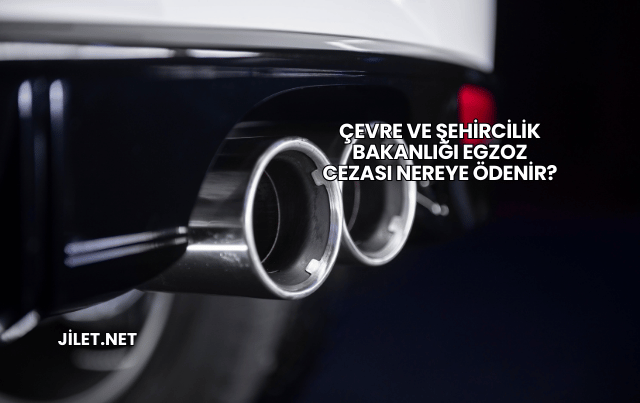 Çevre ve Şehircilik Bakanlığı Egzoz Cezası Nereye Ödenir?