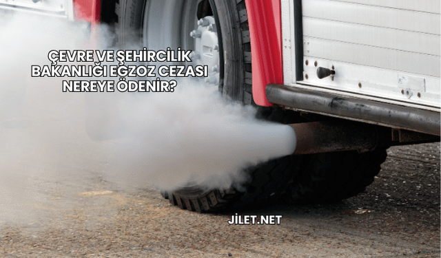 Çevre ve Şehircilik Bakanlığı Egzoz Cezası Nereye Ödenir?