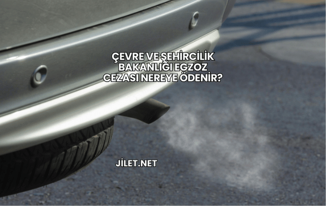 Çevre ve Şehircilik Bakanlığı Egzoz Cezası Nereye Ödenir?