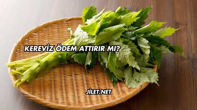 Kereviz Ödem Attırır mı?